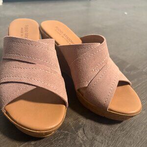 Genuine Leather Suede Heels